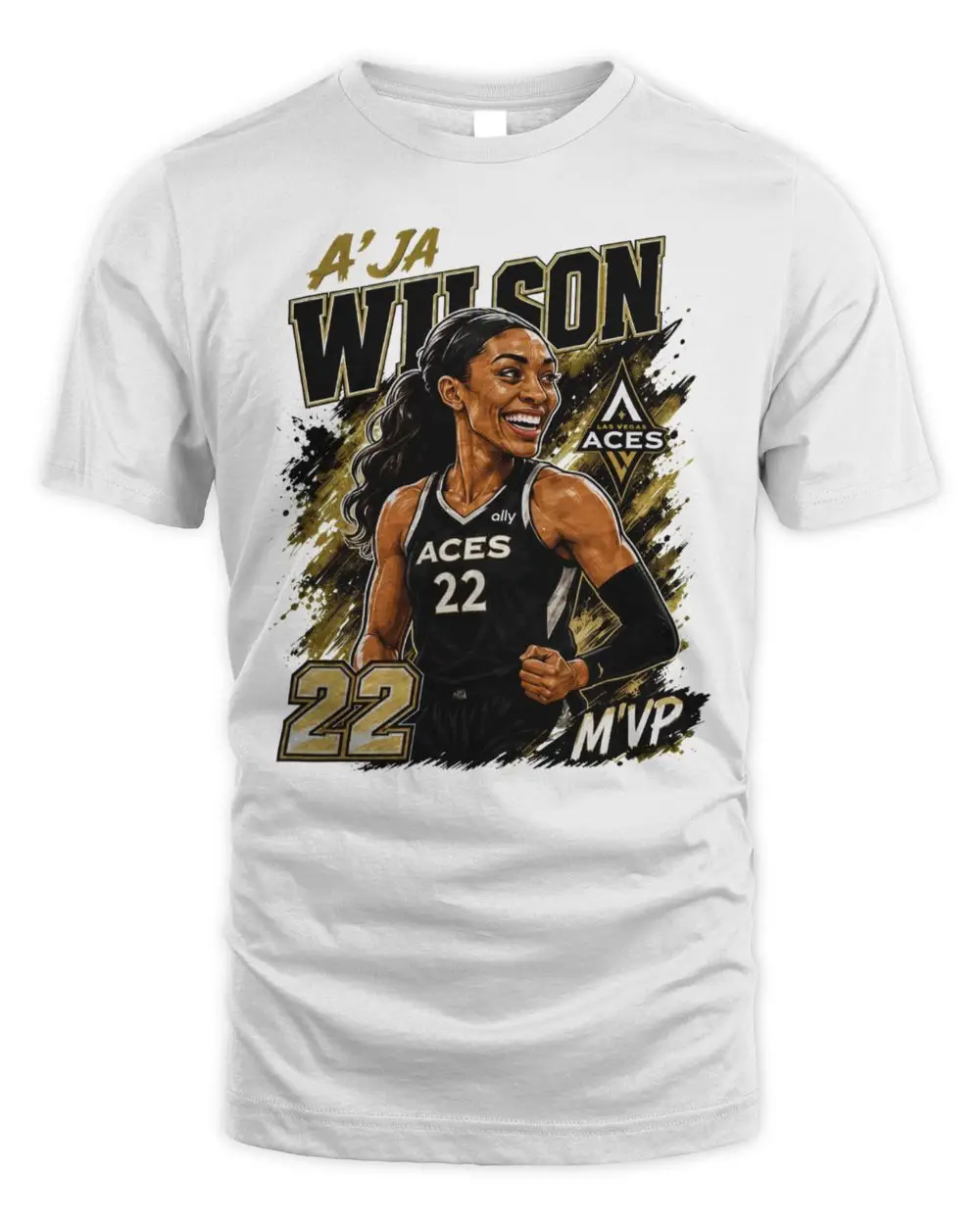 Las Vegas Aces A’ja Wilson Retro Basketball Hoodie