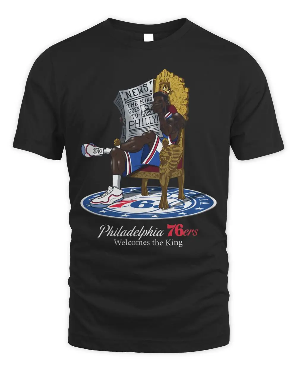LeBron James Philadelphia 76ers Caricature Hoodie