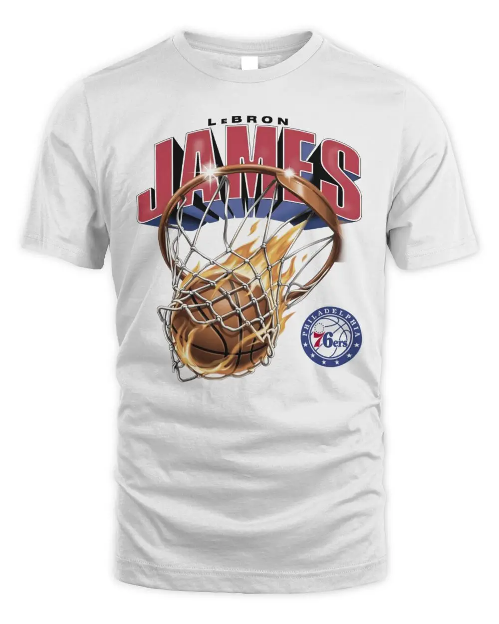LeBron James Philadelphia 76ers On Fire Hoodie