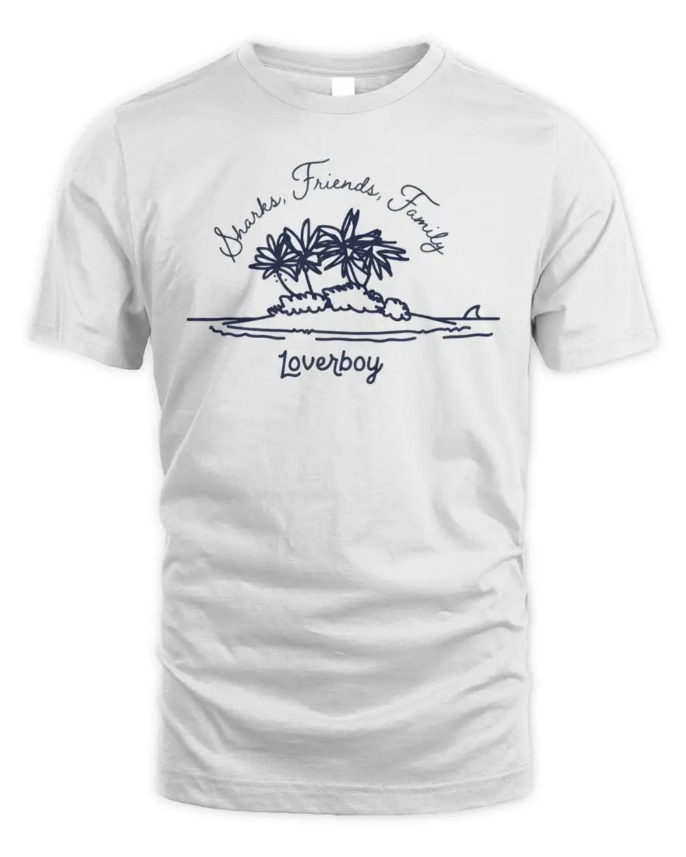 Loverboy Merch Loverboy Sharks, Friends, Family T-Shirt