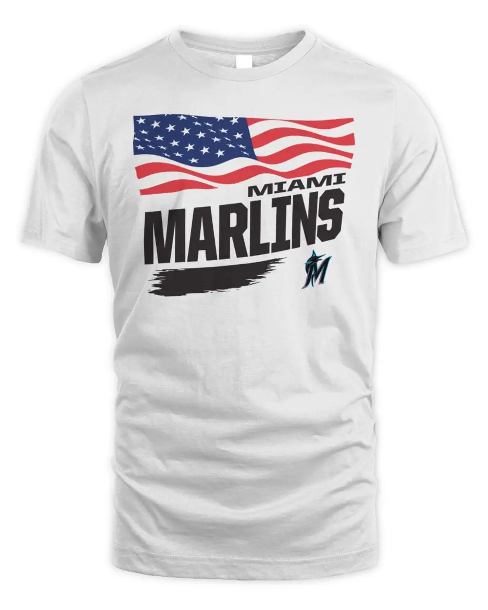 Miami Marlins Starter Waving Flag T-Shirt