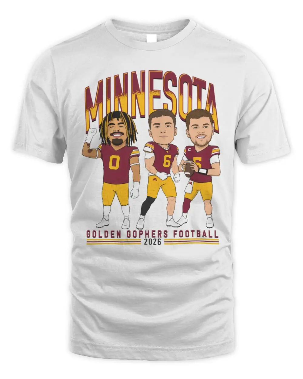 Minnesota Football Big Ten Media Day 2026 Caricature T Shirt