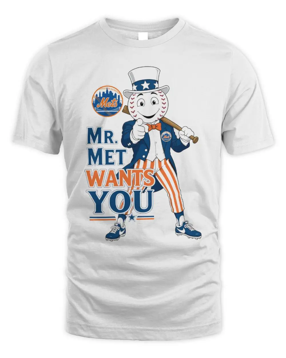 Mr Met Wants You New York Mets Uncle Sam T Shirt
