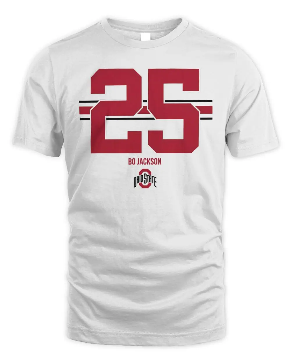 Ohio State Football Bo Jackson Name Number Stripe Hoodie
