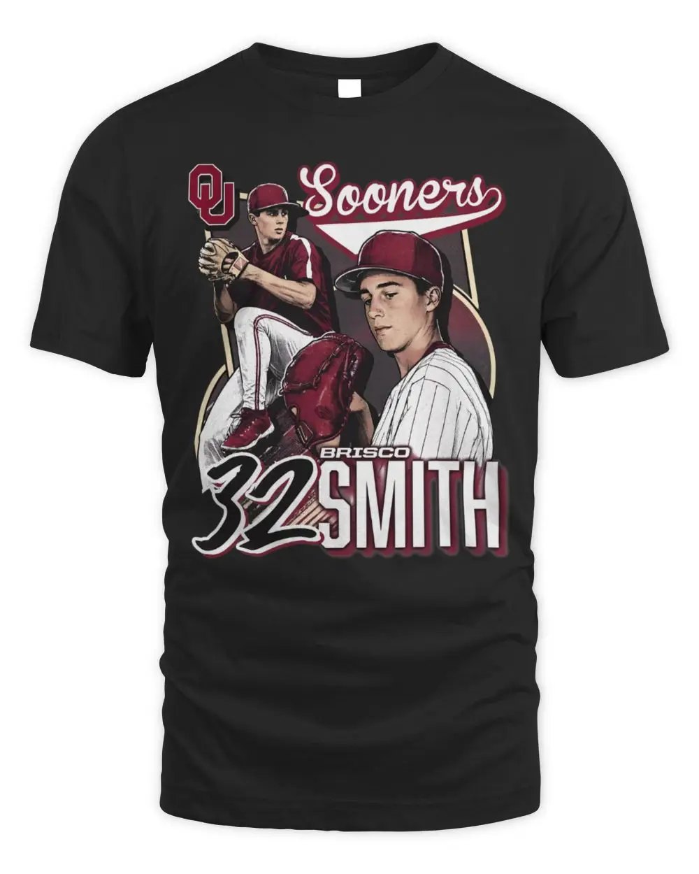 Oklahoma Brisco Smith Vintage Collage T Shirt