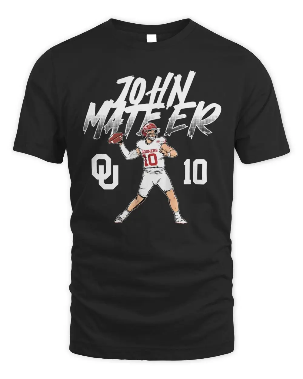 Oklahoma Football John Mateer Name Number Pose T Shirt