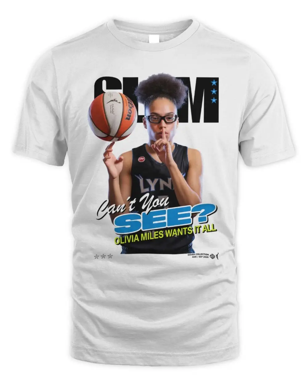 Olivia Miles Minnesota Lynx SLAM Cover T-Shirt