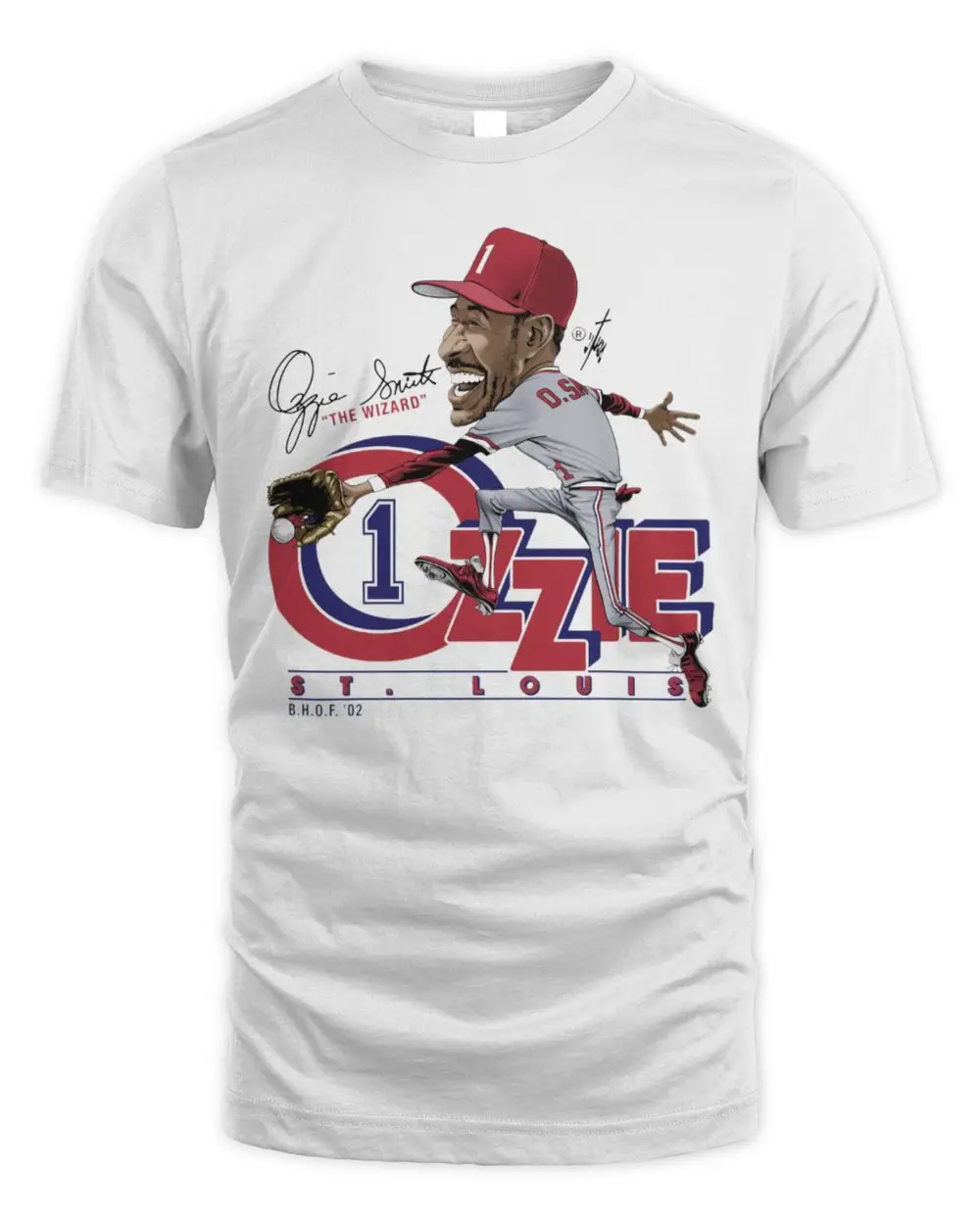 Ozzie Smith St Louis Bruce Stark Collection Name Hoodie