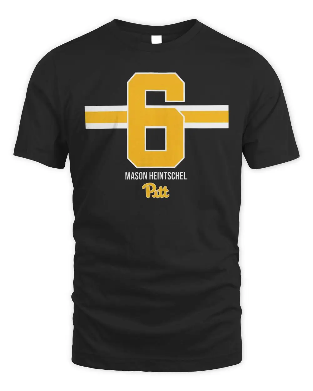 Pitt Football Mason Heintschel Name Number Stripe T Shirt