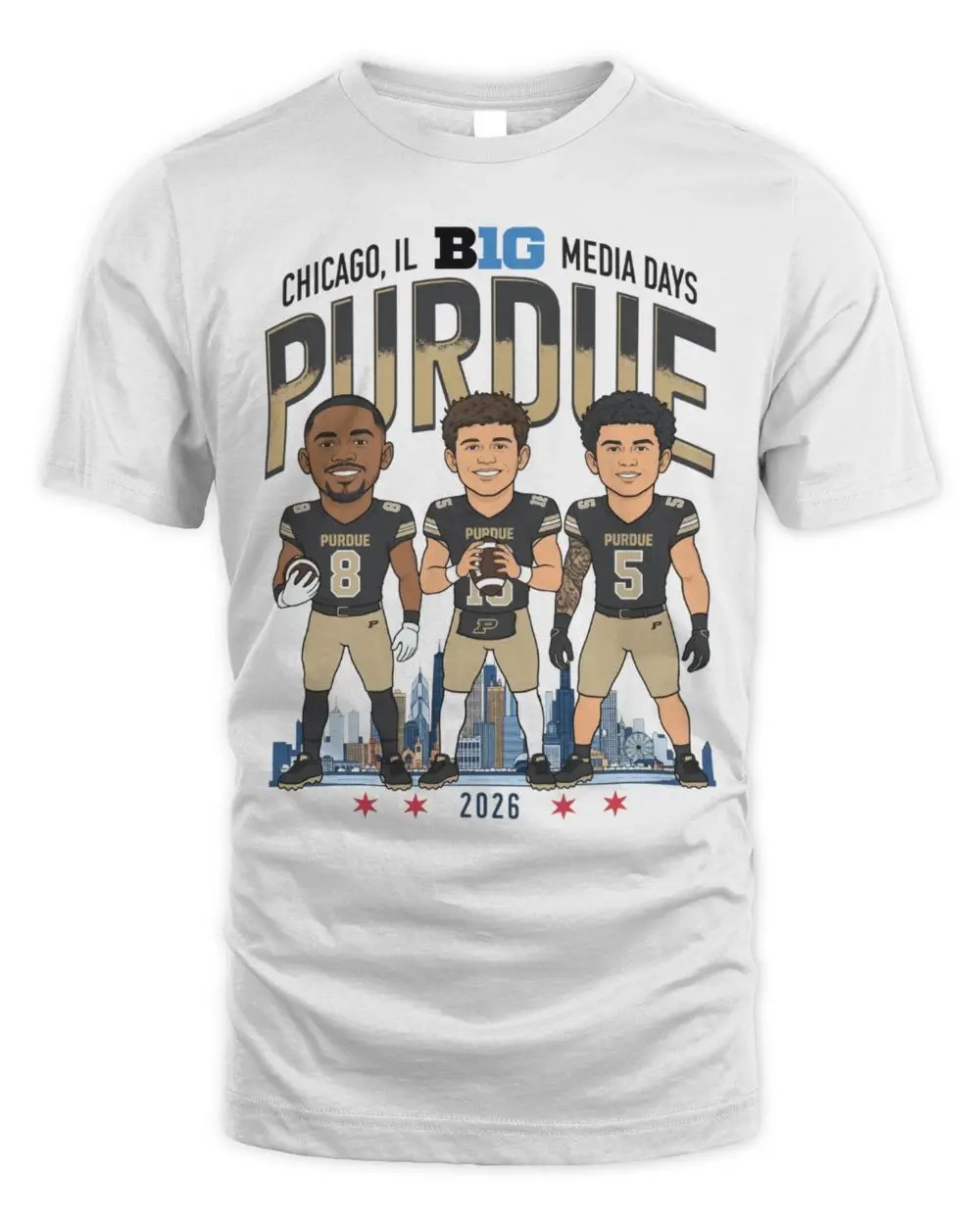 Purdue Boilermakers B1G Media Days 2026 Graphic T-Shirt