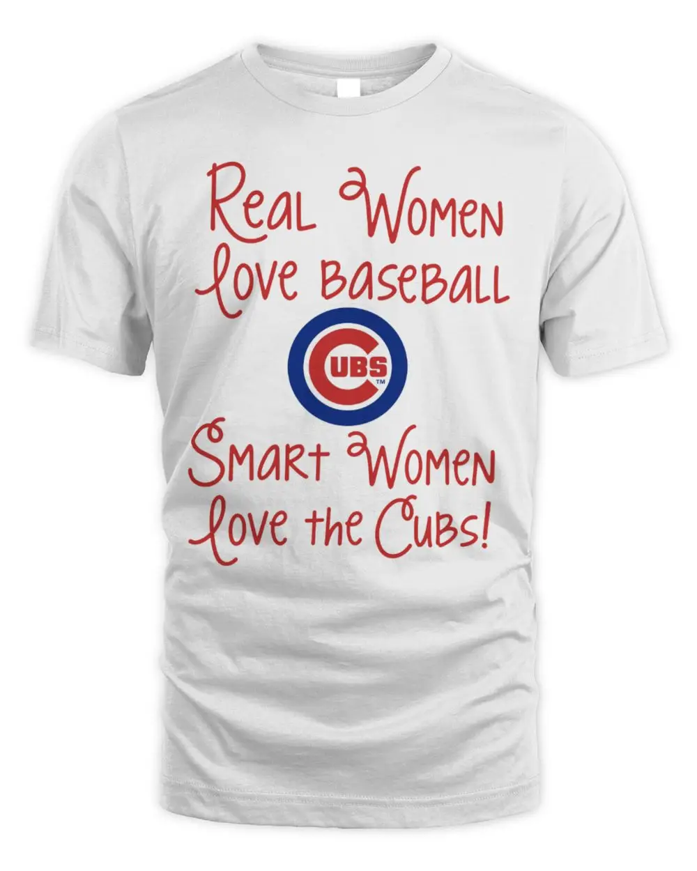 Real Women Love Baseball Smart Women Love The Cubs Baseball Hoodie