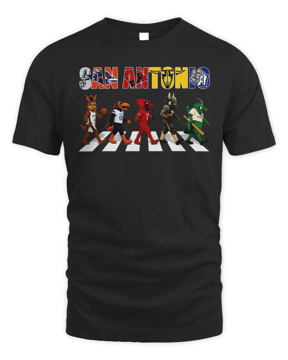 San Antonio Sports Team Mascots Abbey Road Walk Hoodie