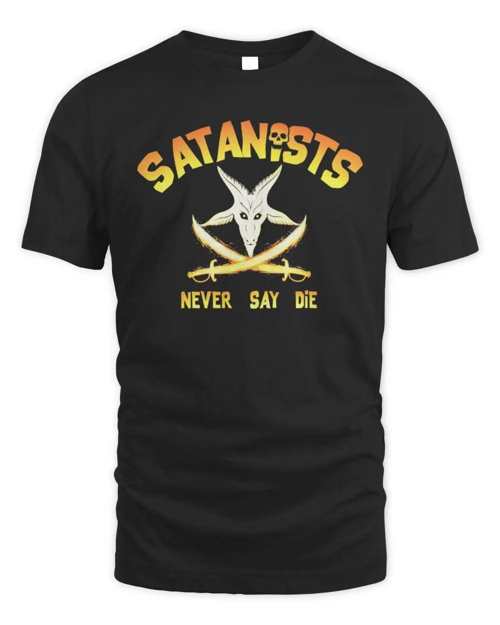 Satanme Merch Never Say Die Hoodie