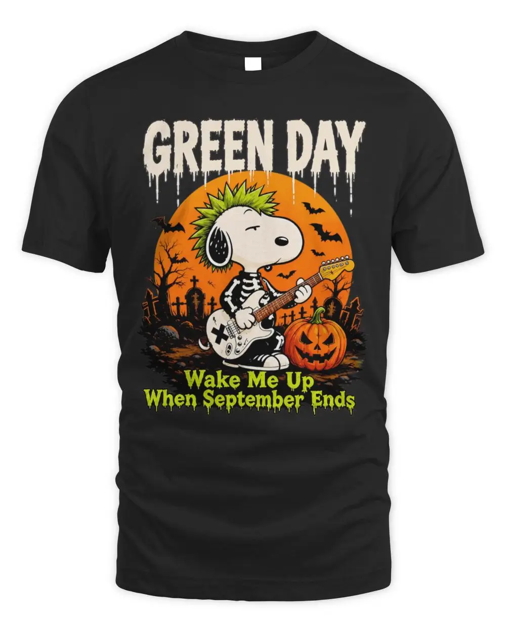 Snoopy Wake Me Up When September Ends Halloween Shirt