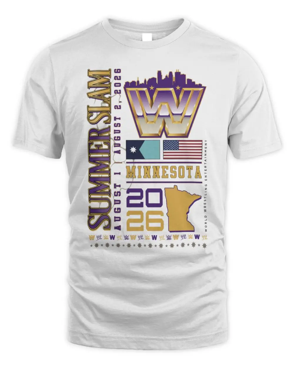 SummerSlam 2026 Minneapolis Retro State Hoodie