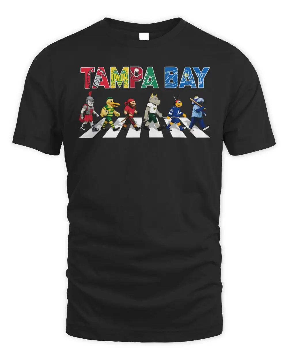 Tampa Bay Sports Team Mascots Abbey Road Tampa Bay T-Shirt