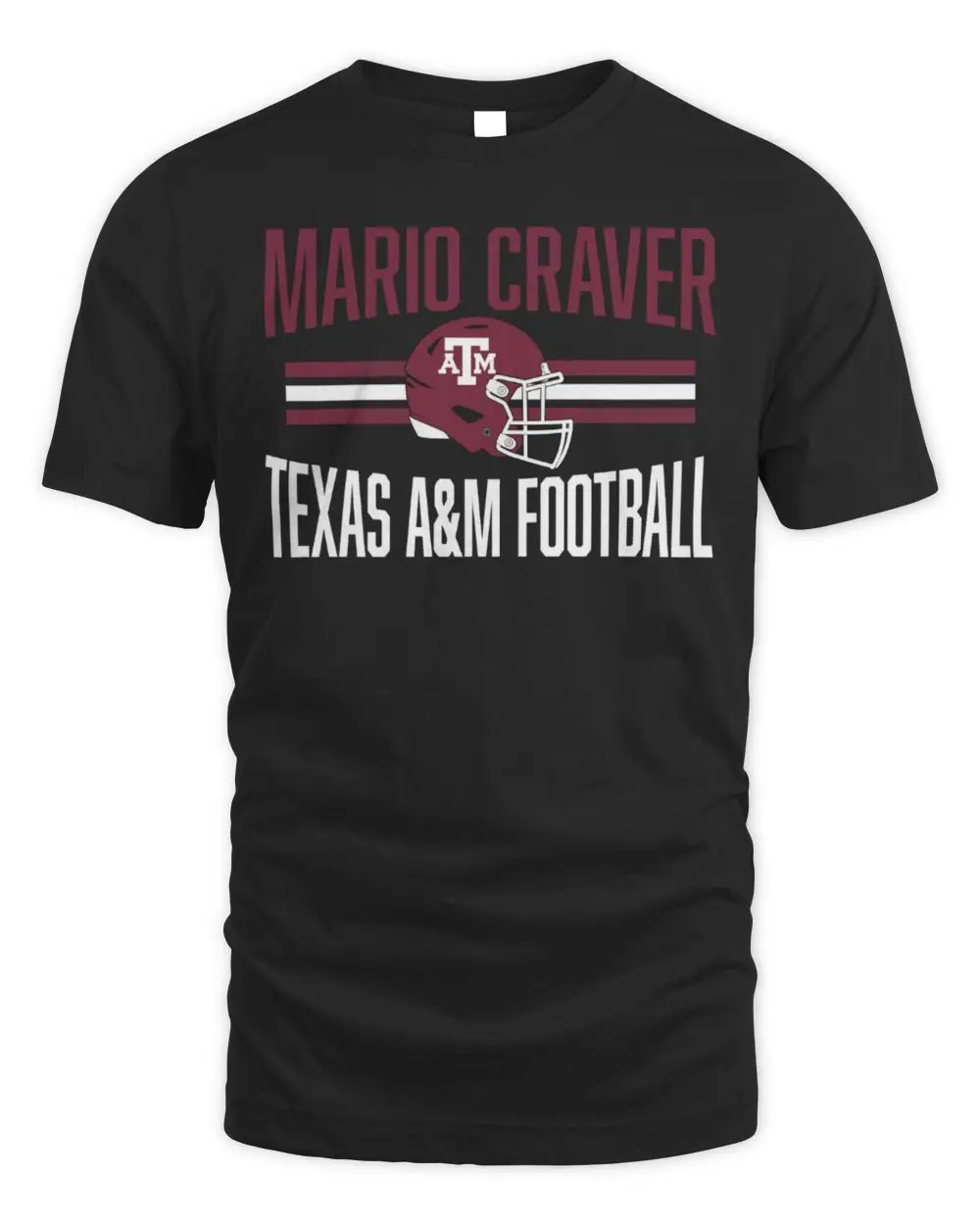 Texas A&M Football Mario Craver Helmet Hero T Shirt
