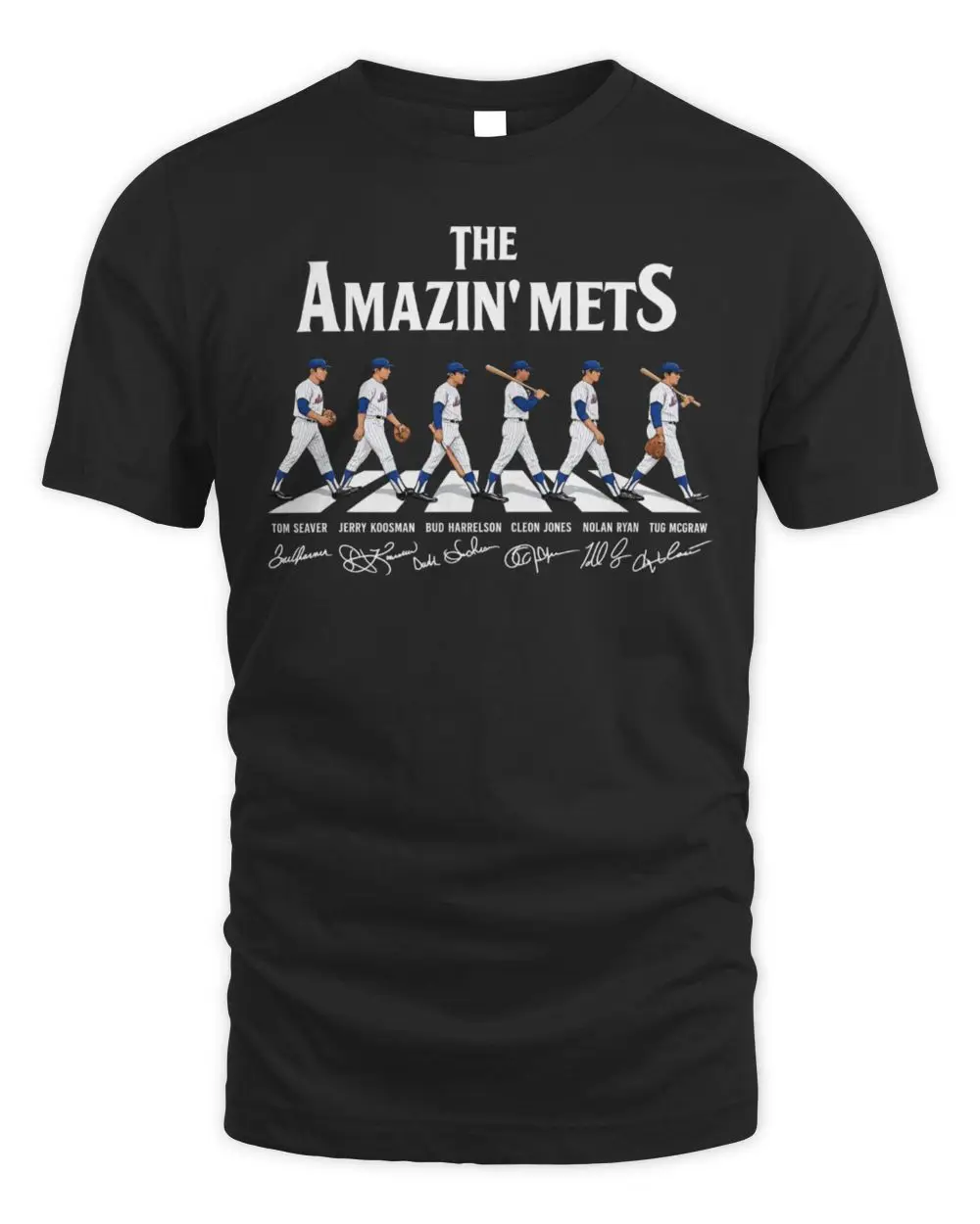 The Amazin Mets Tom Seaver Jerry Koosman Bud Harrelson Cleon Jones Nolan Ryan Tug McGraw Signature Hoodie
