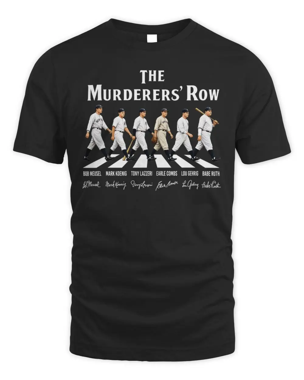 The Murderers’ Row NY Yankees Bob Meusel Mark Koenig Tony Lazzeri Earle Combs Lou Gehrig Babe Ruth Signature Hoodie