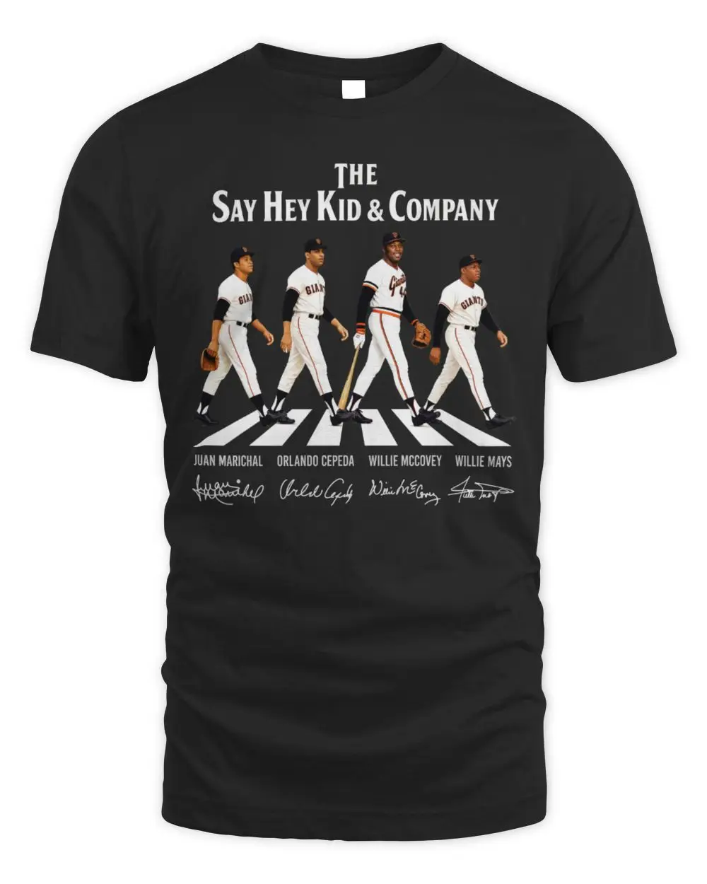 The Say Hey Kid & Company SF Giants Juan Marichal Orlando Cepeda Willie McCovey Willie Mays Signature Hoodie
