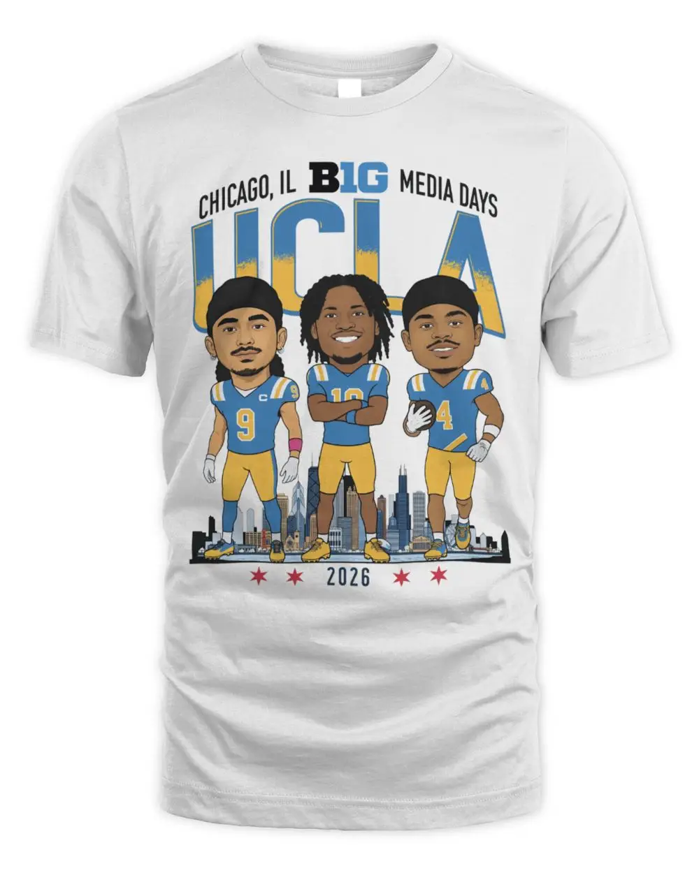 UCLA Bruins Football Campus Ink Caricature T-Shirt