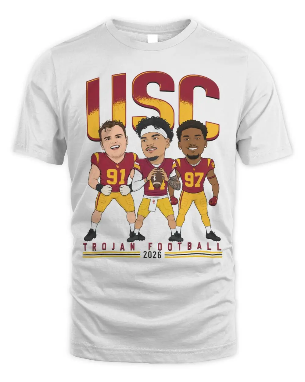 Usc Football Big Ten Media Day 2026 Caricature Hoodie