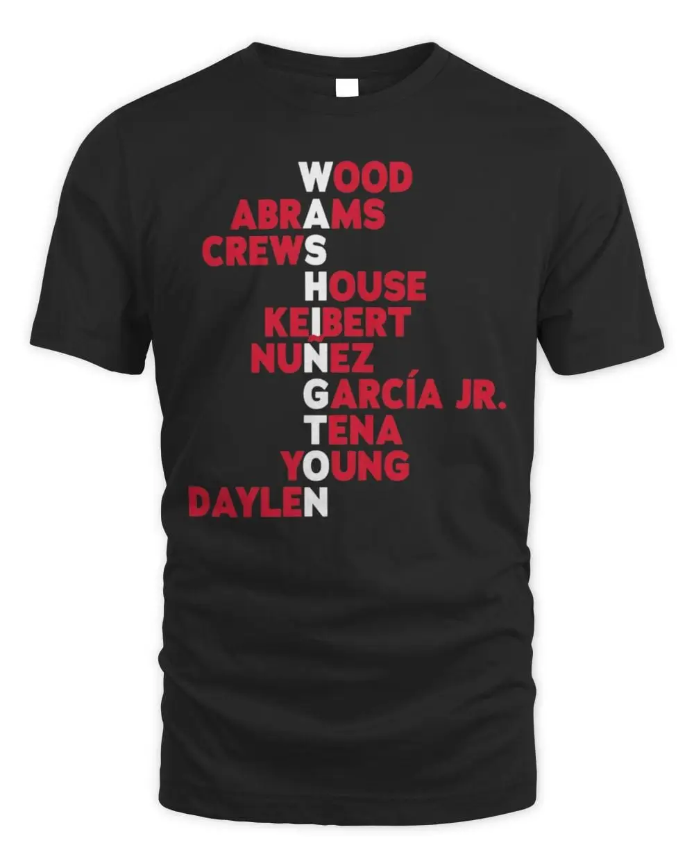 Washington Baseball Names 2026 T Shirt