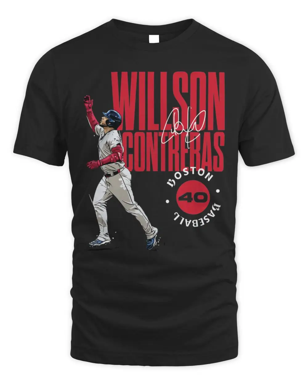 Willson Contreras Boston Stamp T Shirt