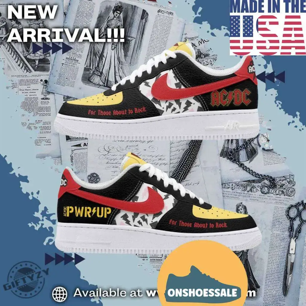 Acdc For Those About To Rock Music Air Force 1 Shoes, Gifts for Fans - Best Gift Shoes