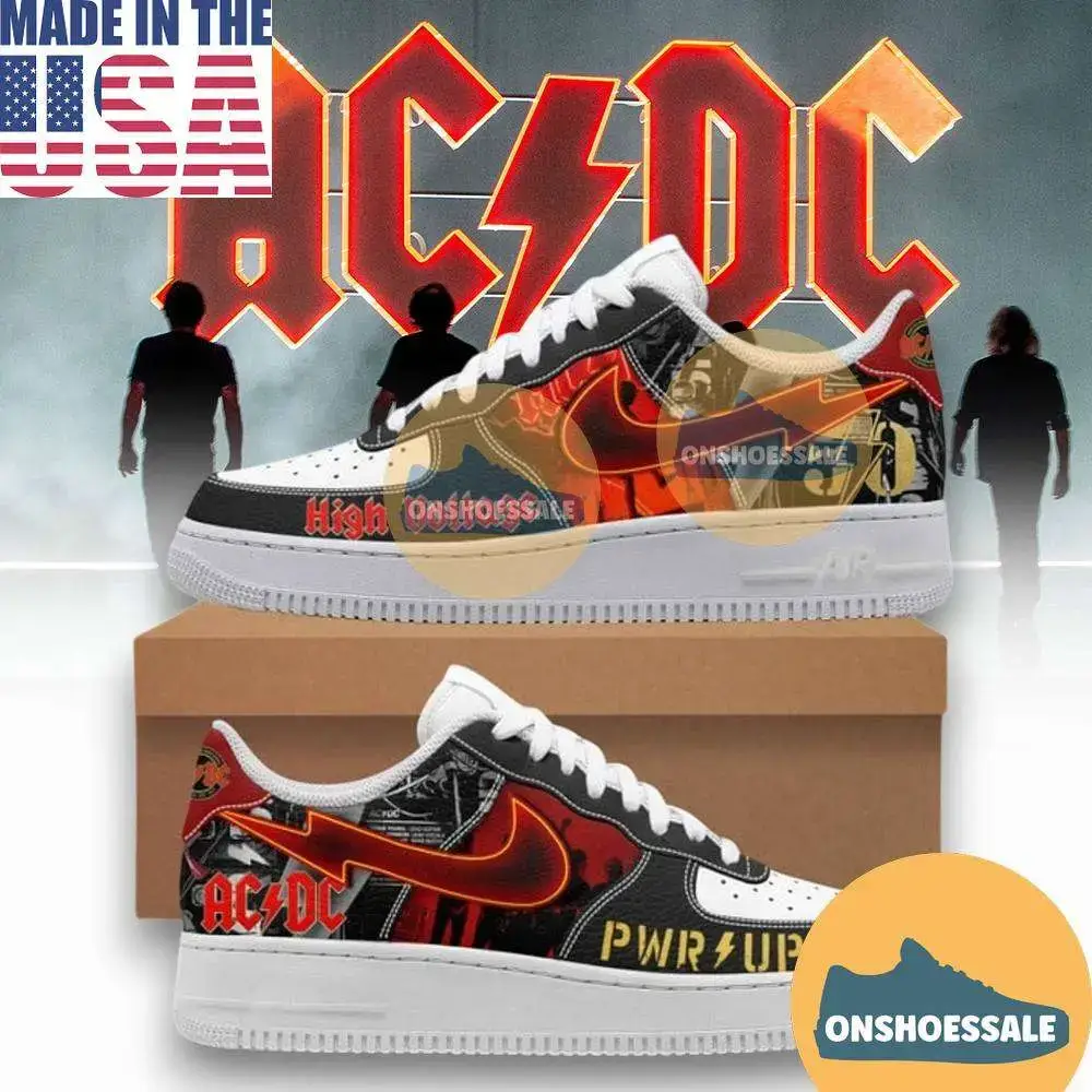 ACDC Rock Band Nike Air Force 1 Shoes - Best Gift Shoes