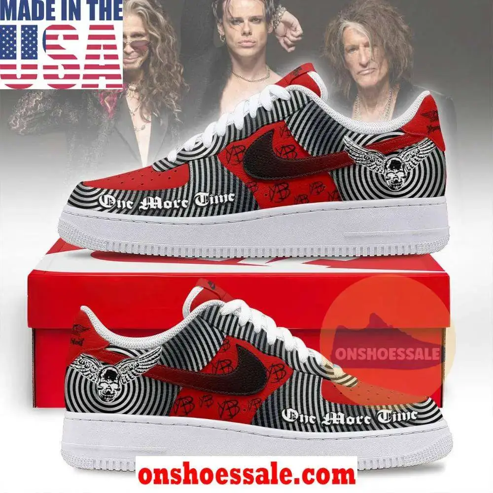 Aerosmith x Yungblud One More Time Air Force 1 Shoes, Gift For Fans - Best Gift Shoes