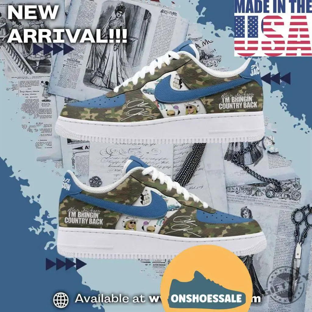 Alan Jackson Music Special Edition Air Force 1 Running Sneakers Shoes, Gifts for Fans - Best Gift Shoes