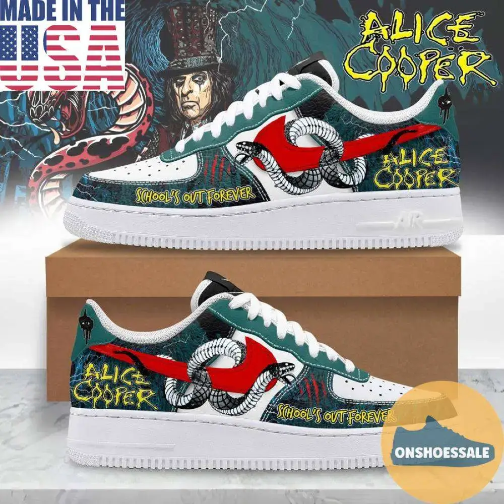 Alice Cooper Schools Out Nike Air Force, Gift For Fans - Best Gift Shoes