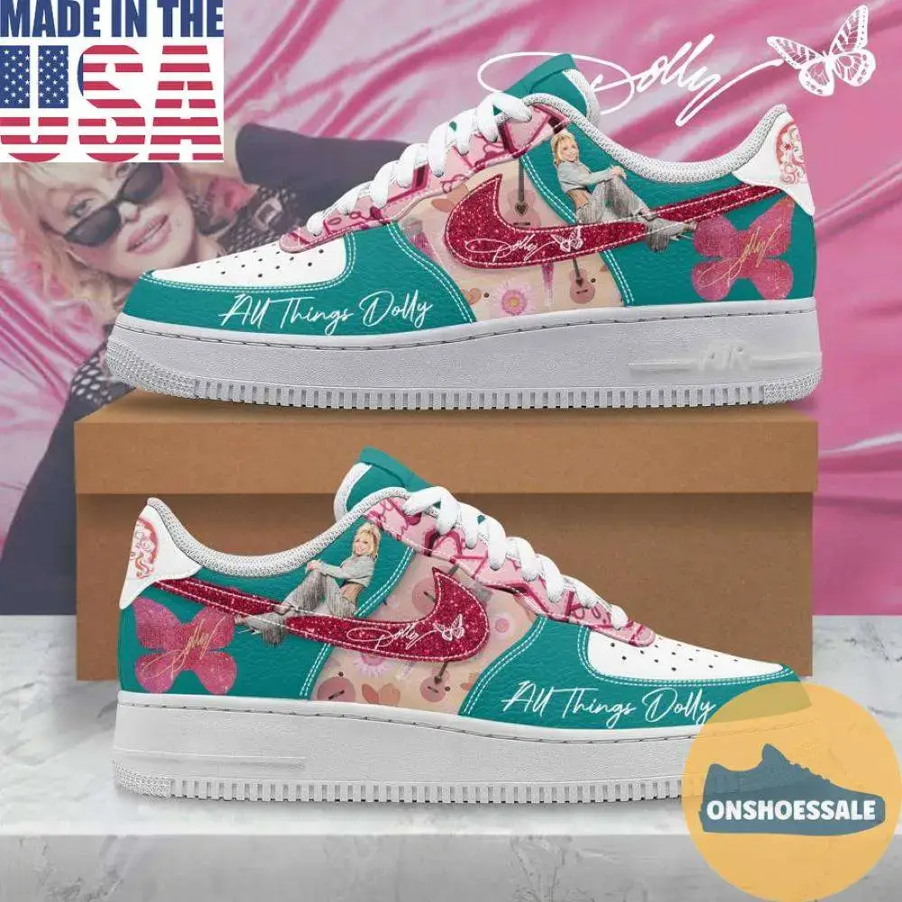 All Things Dolly Parton Air Force Shoes, Gift For Fans - Best Gift Shoes