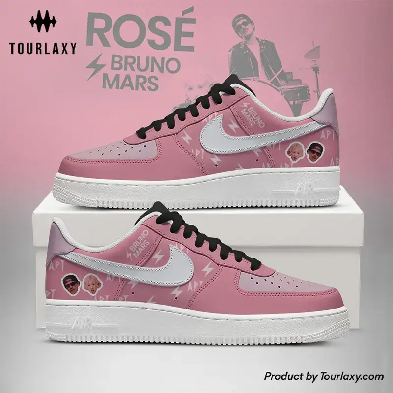 APT Bruno Mar x Rose Air Force 1 Shoes 