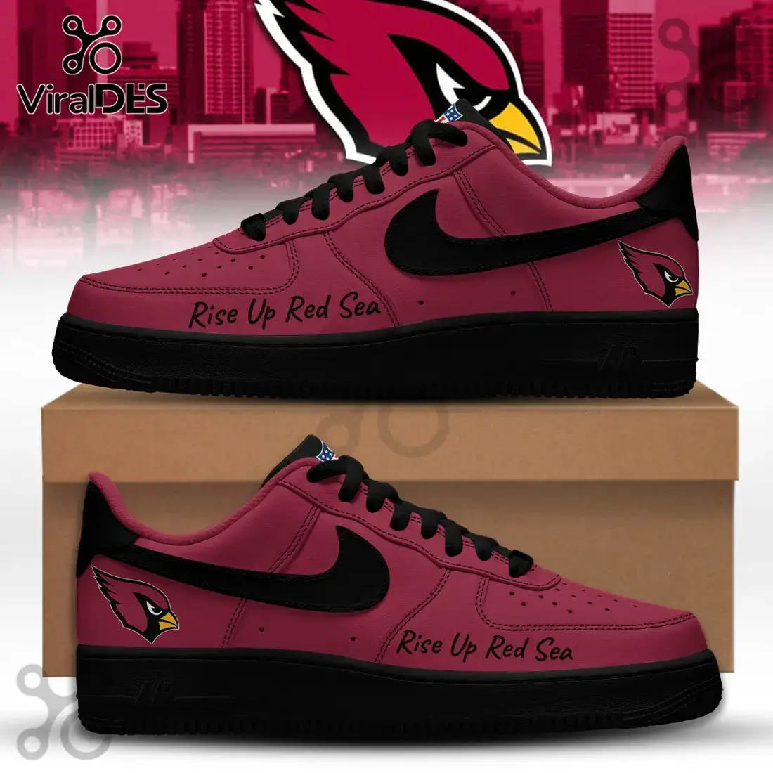 Arizona Cardinals NFL Super Bowl 2026 Air Force 1 Sneakers