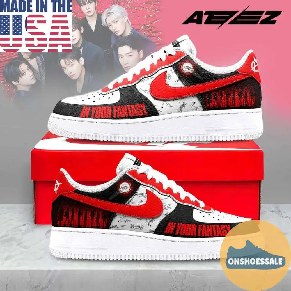 ATEEZ In Your Fantasy Air Force Shoes, Gift For Fans - Best Gift Shoes