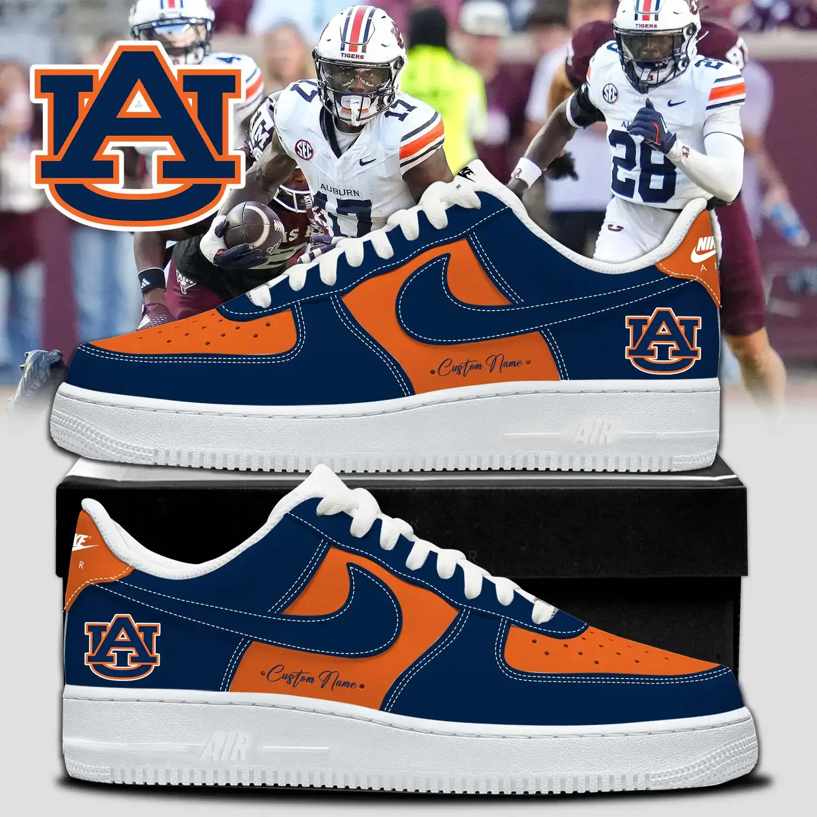 Auburn Tigers Special Edition Air Force 1 Sneakers