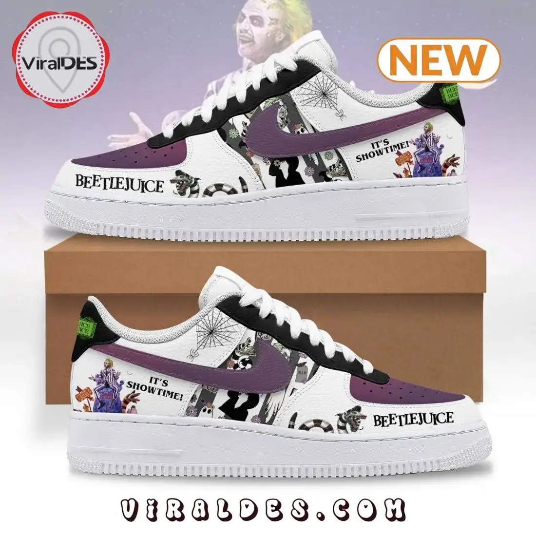 Beetlejuice It's Showtime Air Force 1 Sneakers
