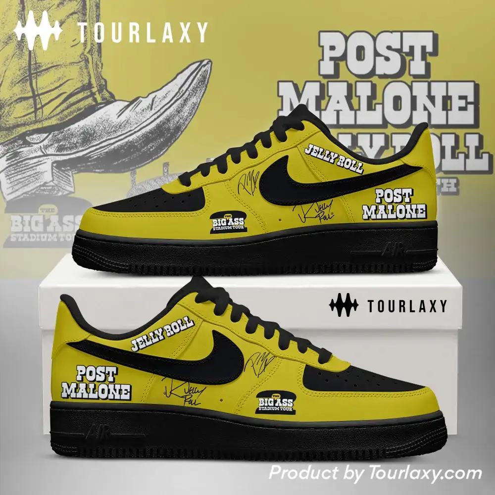 Big Ass 2 Post Malone & Jelly Roll Air Force 1 Shoes 