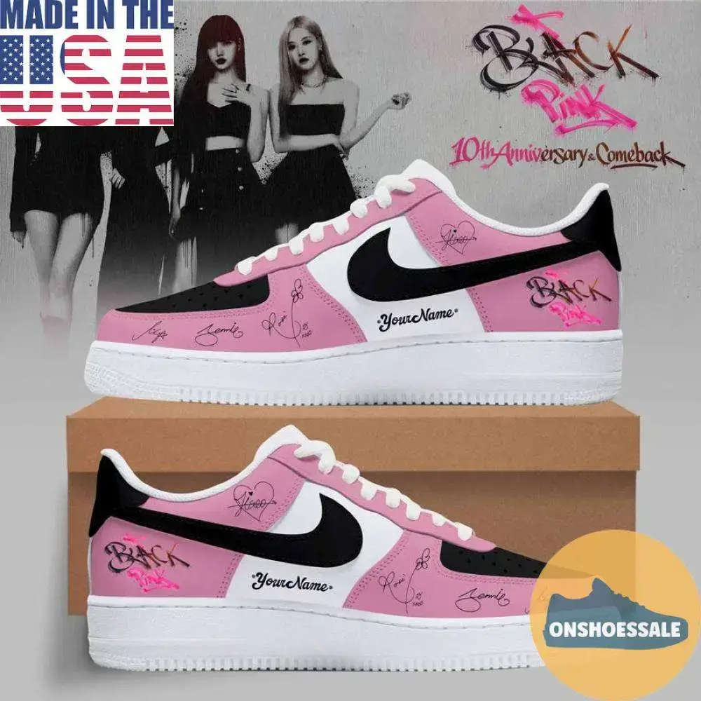 BLACKPINK 10th anniversary Air Force Shoes, Gift For Fans - Best Gift Shoes