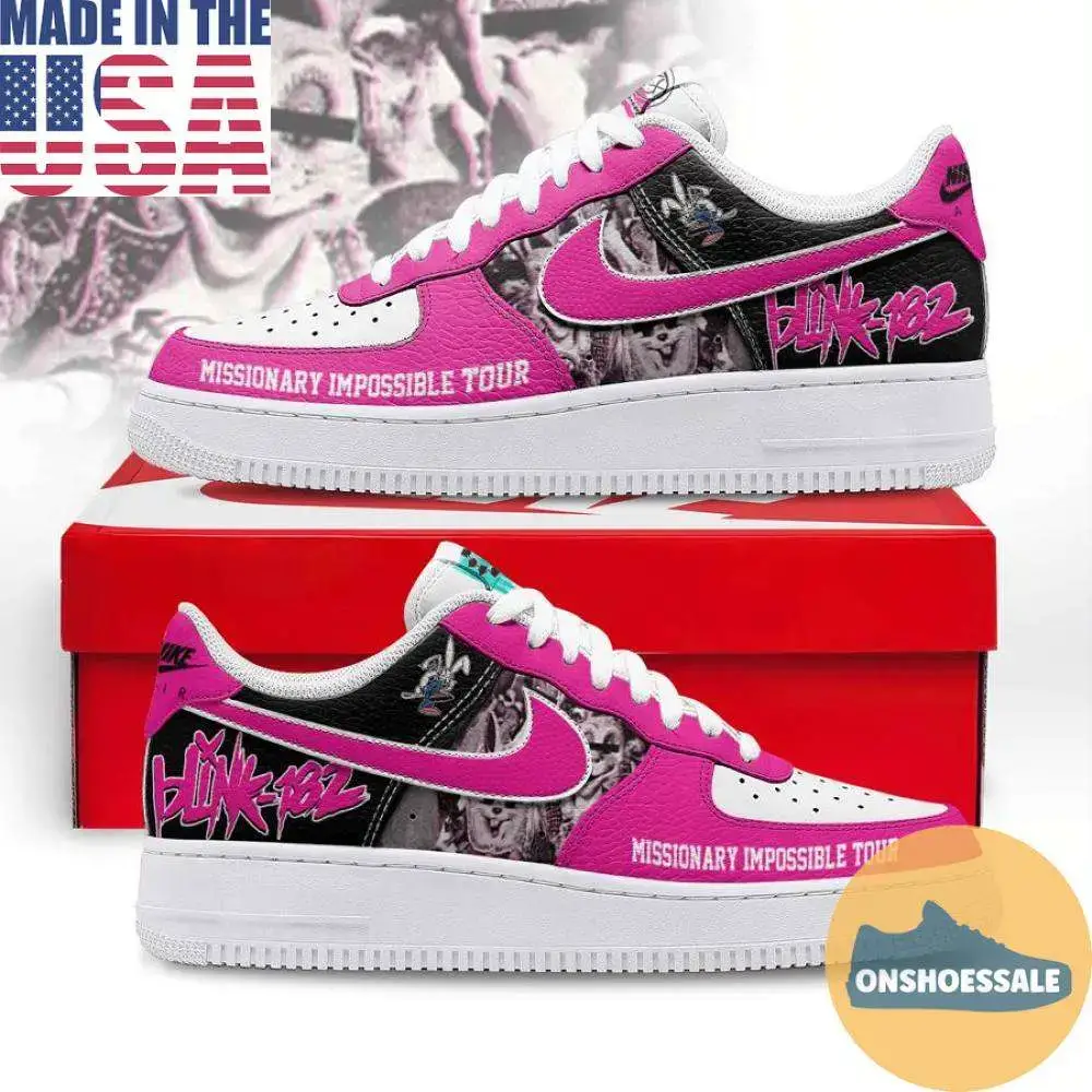 Blink-182 Missionary Impossible Air Force Shoes, Gift For Fans - Best Gift Shoes