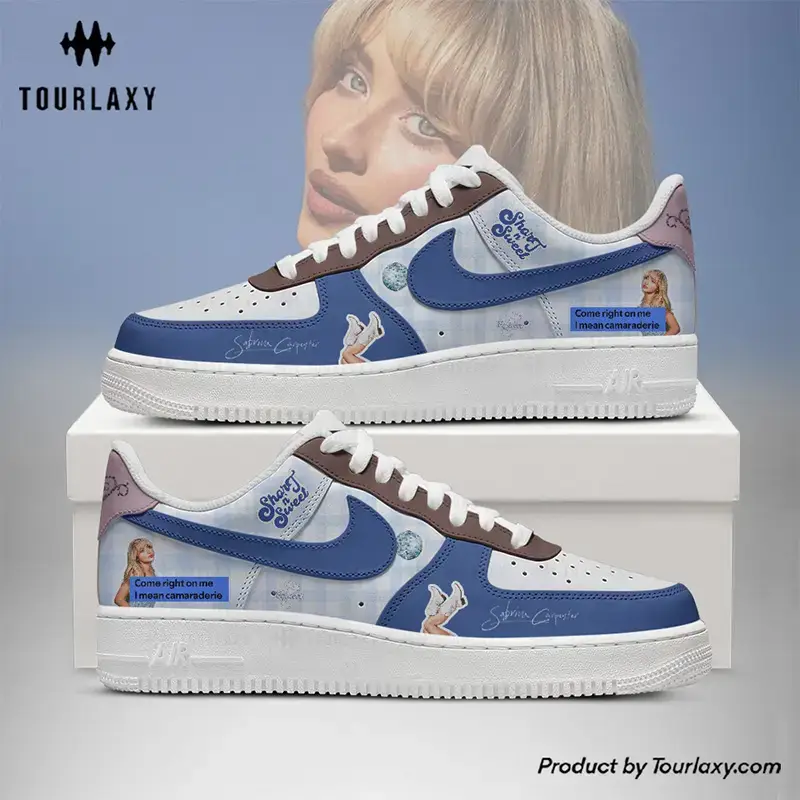 Blue Sweet Sabrina Carpenter Air Force 1 Shoes 