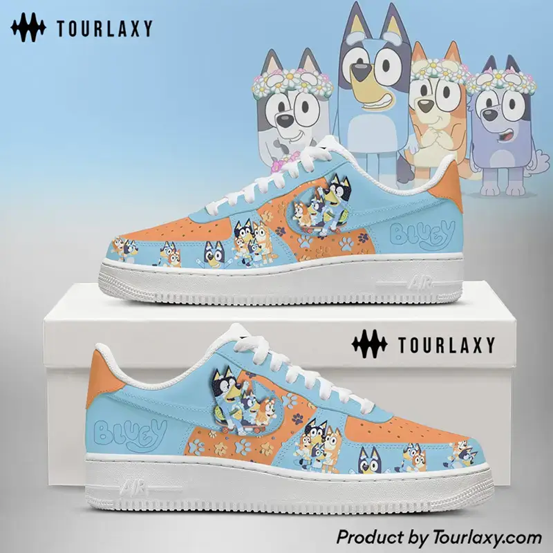 Bluey 1 Bluey Cartoon Air Force 1 Shoes 