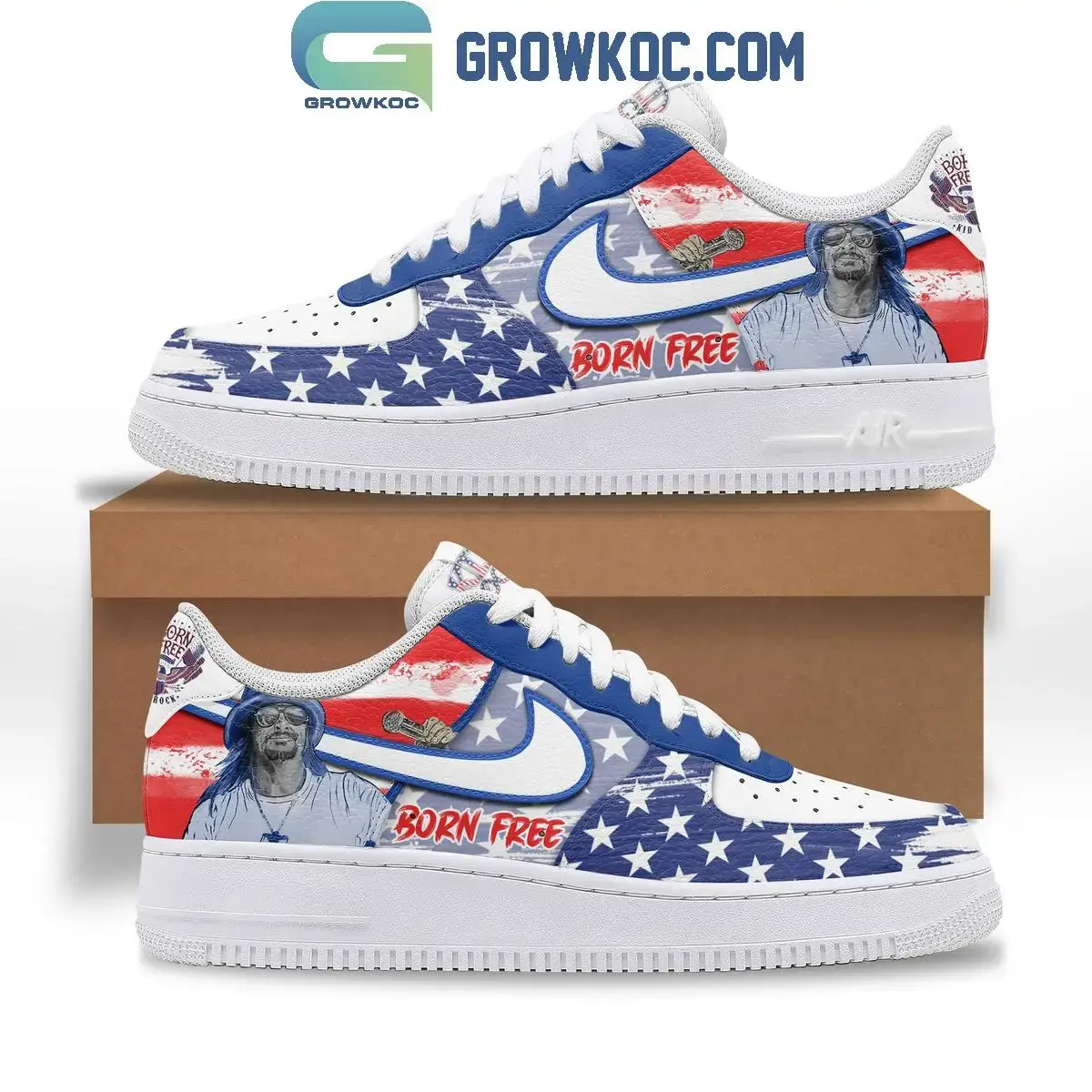 Born Free Kid Rock True Fan Air Force 1 Shoes