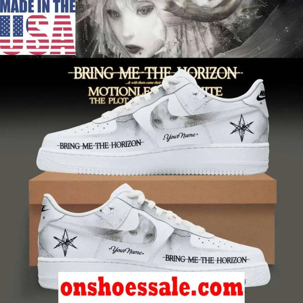 Bring Me The Horizon Ascension Program Spring 2026 White Air Force 1 - Best Gift Shoes