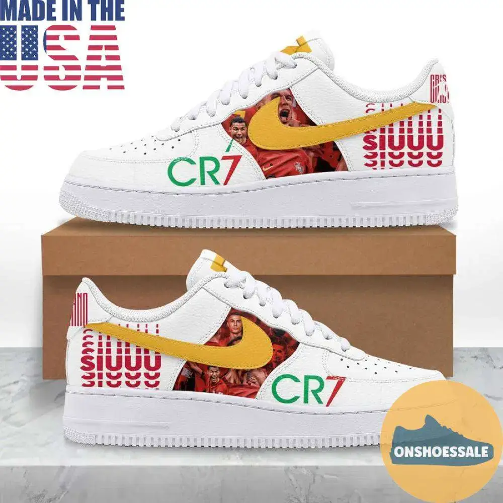 Cristiano Ronaldo CR7 SIUUU Air Force Shoes, Gift For Fans - Best Gift Shoes