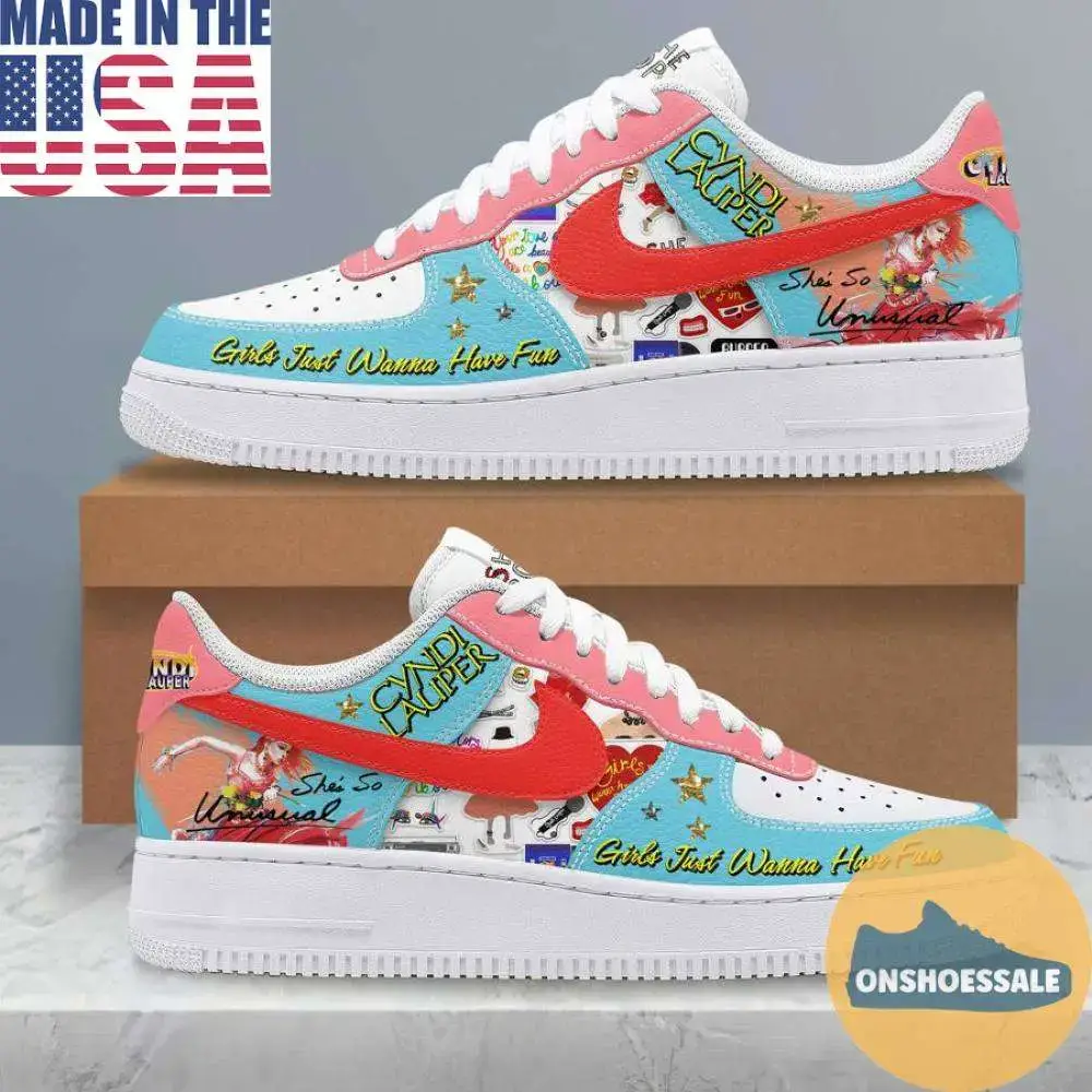 Cyndi Lauper She Bop Air Force Shoes, Gift For Fans - Best Gift Shoes