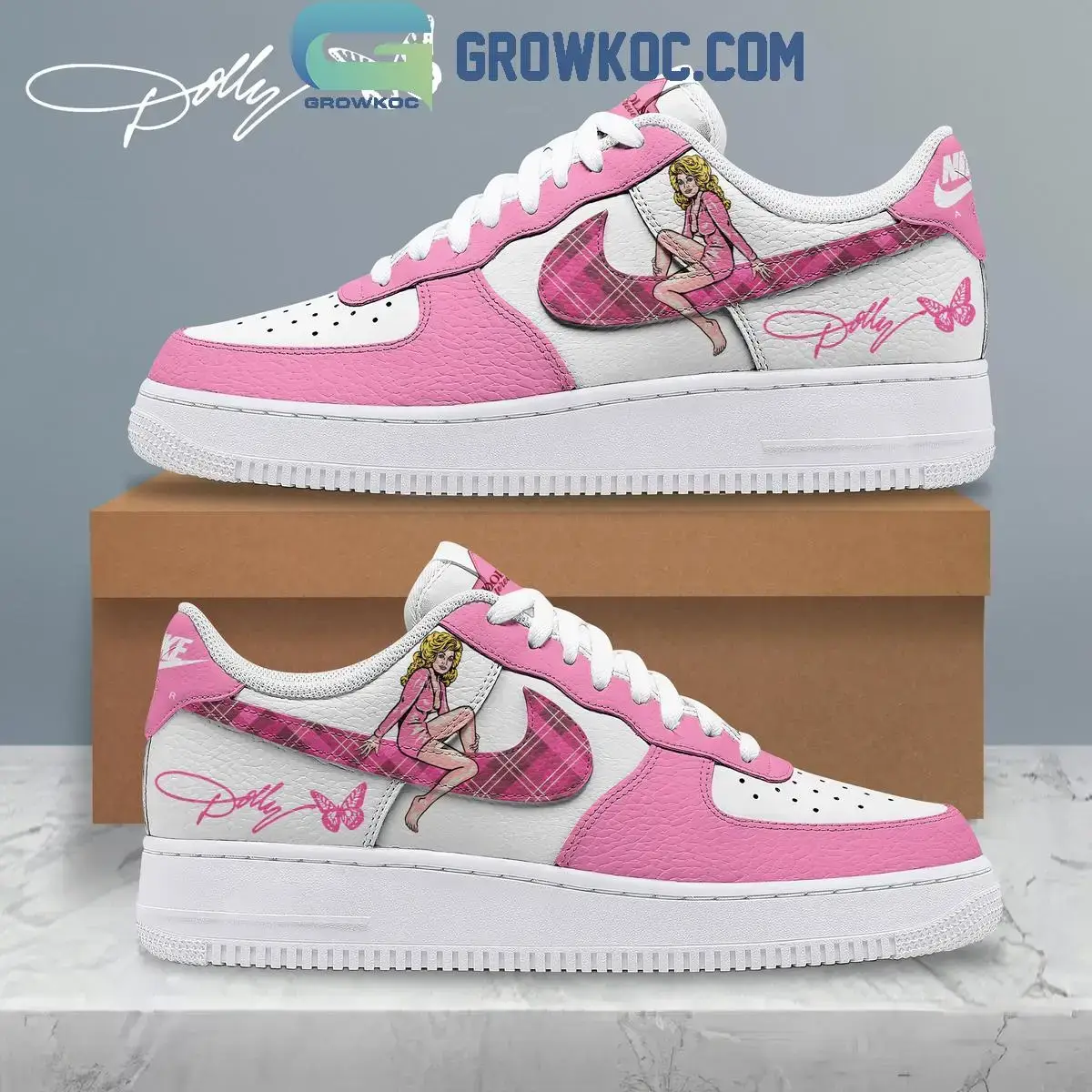 Dolly Parton Butterfly Air Force 1 Shoes