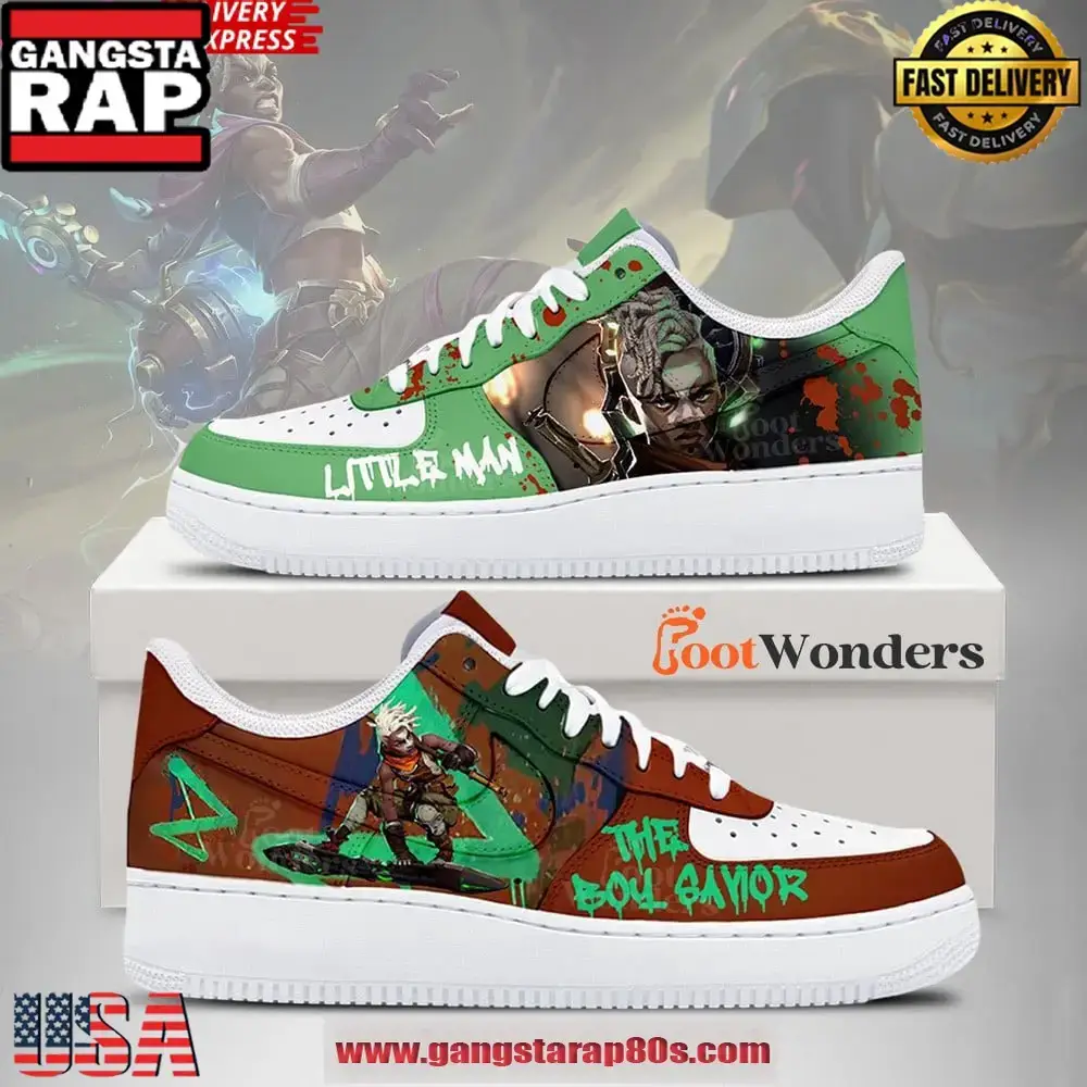 Ekko Arcane League of Legends Limited Air Force 1 Running Sneakers Shoes